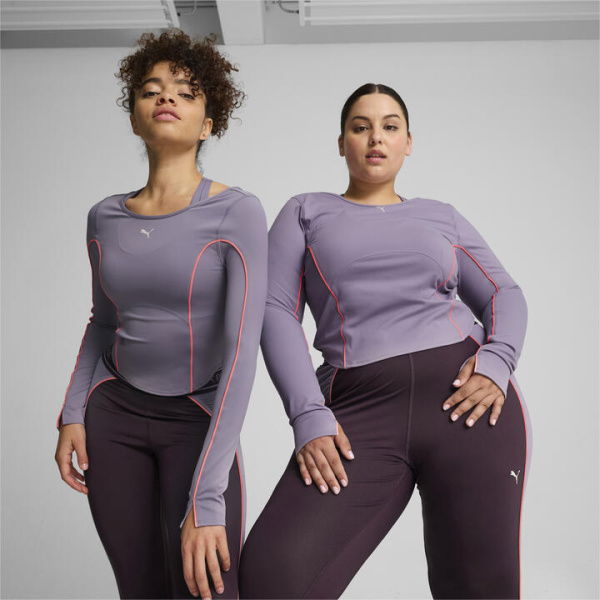 CLOUDSPUN Women's Long Sleeve Top in Pale Plum, Size XS, Polyester/Elastane by PUMA