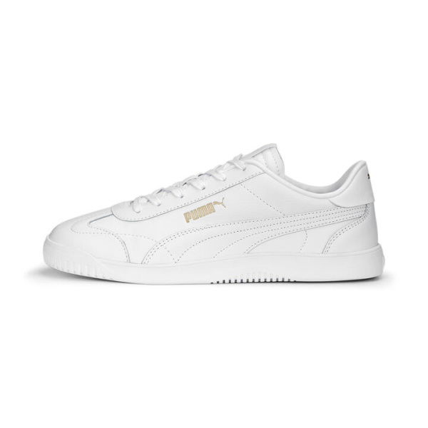 Club 5v5 Unisex Sneakers in White/Gold, Size 10, Textile by PUMA Shoes