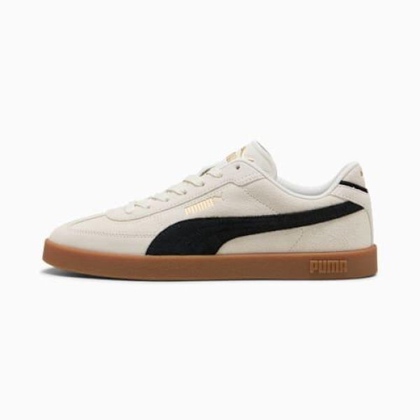 Club II Era Suede Unisex Sneakers in Vapor Gray/Black/Gum, Size 4.5, Textile by PUMA