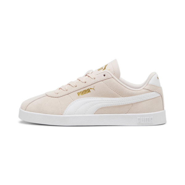 Club II Suede Sneakers Unisex in Island Pink/White/Gold, Size 4 by PUMA