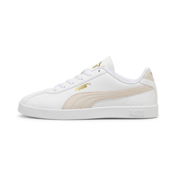 Club II Unisex Sneakers in White/Island Pink/Gold, Size 10.5, Textile by PUMA Shoes