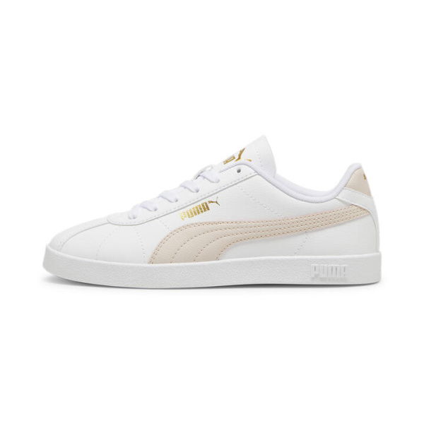 Club II Unisex Sneakers in White/Island Pink/Gold, Size 12, Textile by PUMA Shoes