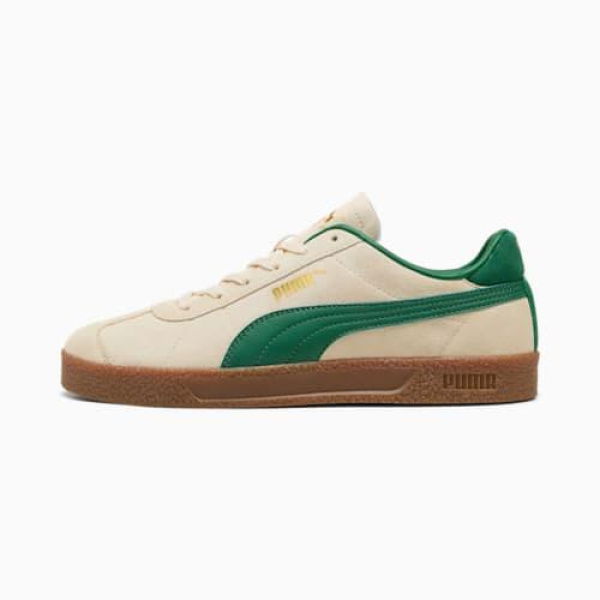 Club Suede Unisex Sneakers in Alpine Snow/Vine/Gold, Size 4.5, Textile by PUMA