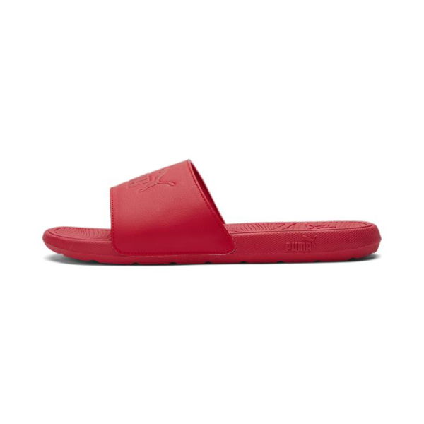 Cool Cat 2.0 Unisex Slides in Red/Red, Size 12 by PUMA