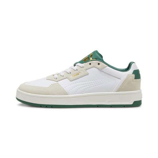 Court Classic Lux SD Unisex Sneakers in White/Alpine Snow/Vine, Size 14, Textile by PUMA