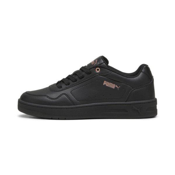 Court Classy Women's Sneakers in Black/Rose Gold, Size 9, Textile by PUMA Shoes