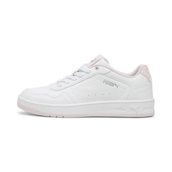 Court Classy Women's Sneakers in White/Whisp Of Pink/Silver, Size 10.5, Textile by PUMA Shoes