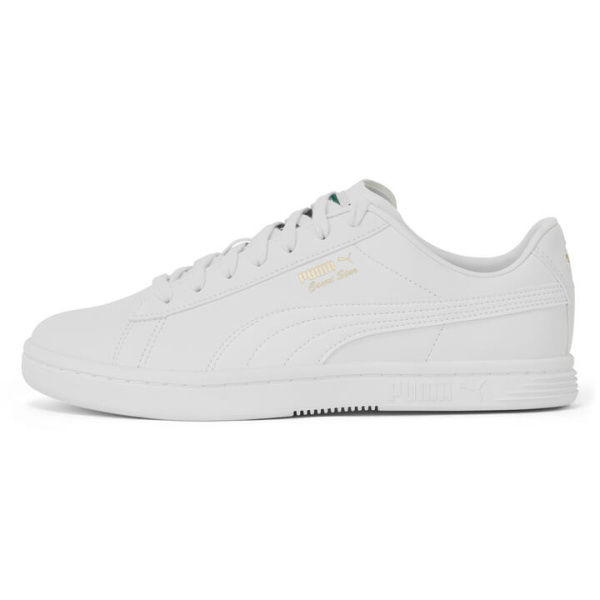 Court Star SL Unisex Sneakers in White/Team Gold, Size 10, Synthetic by PUMA