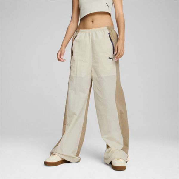 DARE TO Women's Parachute Pants in Alpine Snow/Oak Branch, Size XS, Nylon by PUMA