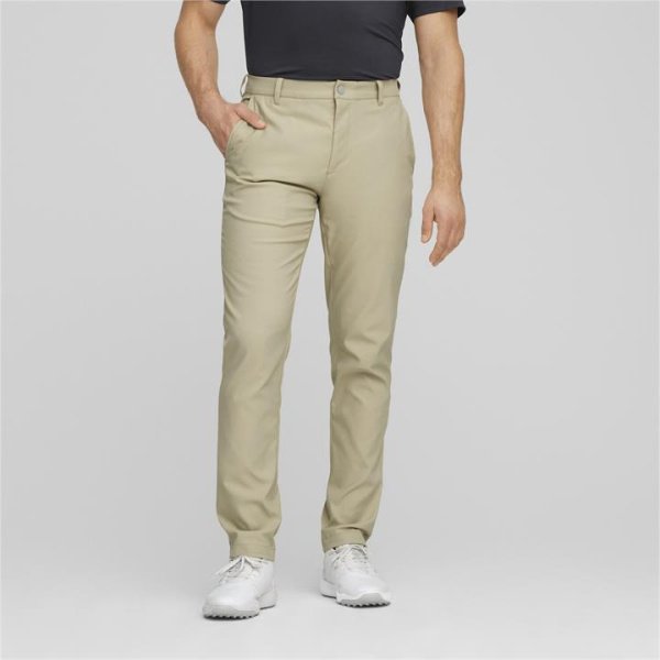 Dealer Men's Tailored Golf Pants in Alabaster, Size 38/32, Polyester by PUMA