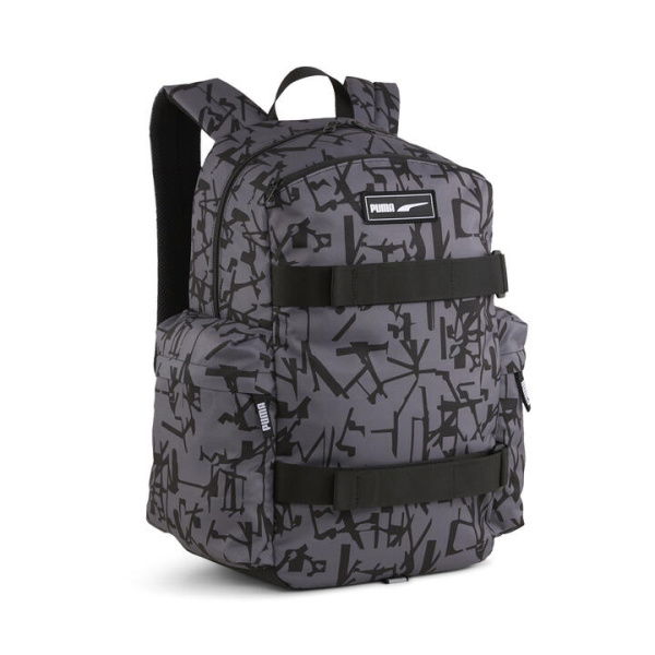 Deck Backpack in Black/Scratch Print Aop, Polyester by PUMA