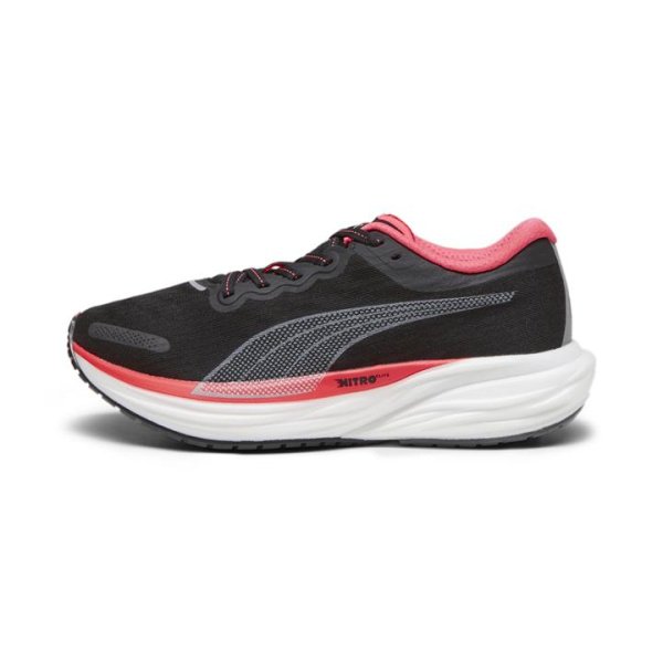 Deviate NITROâ„¢ 2 Women's Running Shoes in Black/Fire Orchid, Size 6, Synthetic by PUMA Shoes