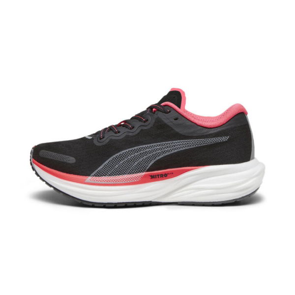 Deviate NITROâ„¢ 2 Women's Running Shoes in Black/Fire Orchid, Size 6, Synthetic by PUMA Shoes