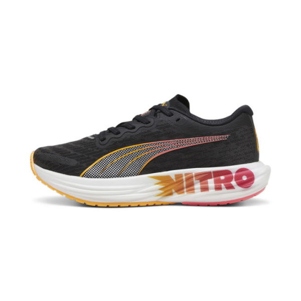 Deviate NITROâ„¢ 2 Women's Running Shoes in Black/Sun Stream/Sunset Glow, Size 9, Synthetic by PUMA Shoes