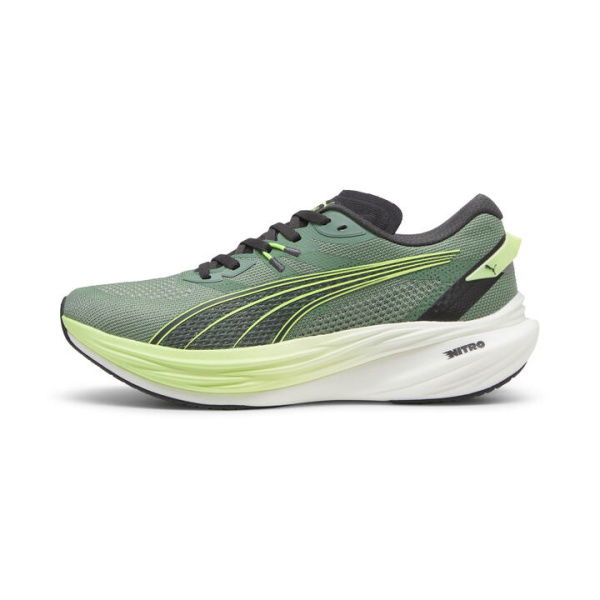 Deviate NITROâ„¢ 3 Men's Running Shoes in Eucalyptus/Fizzy Apple, Size 11, Synthetic by PUMA Shoes