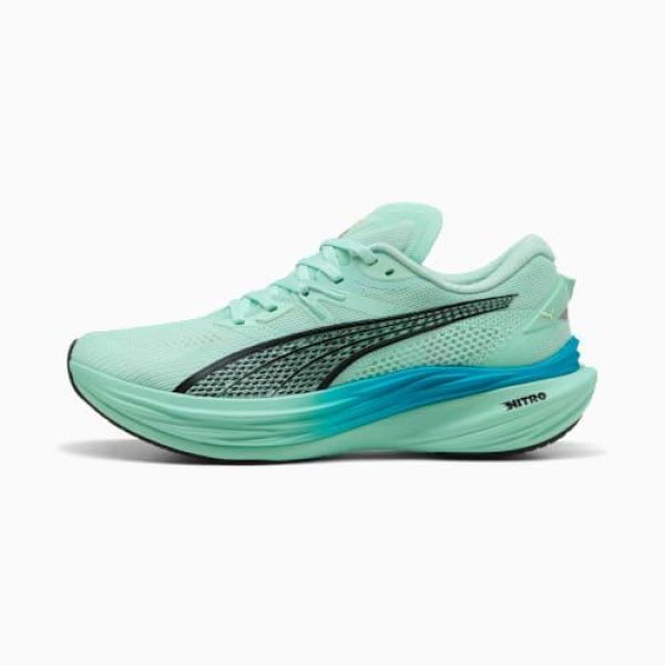 Deviate NITROâ„¢ 3 Men's Running Shoes in Mint Melt/Speed Blue, Size 7.5, Synthetic by PUMA Shoes