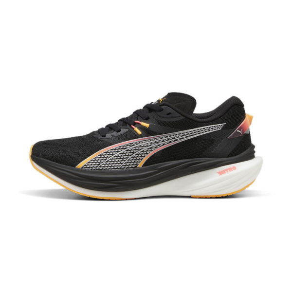 Deviate NITROâ„¢ 3 PROTO Running Shoes Men in Black/Sun Stream, Size 7, Synthetic by PUMA Shoes