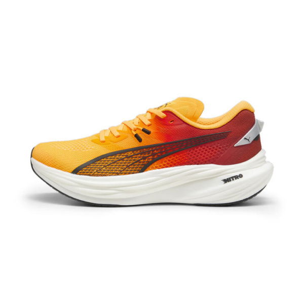 Deviate NITROâ„¢ 3 Running Shoes Men in Sun Stream/Sunset Glow/White, Size 7, Synthetic by PUMA Shoes