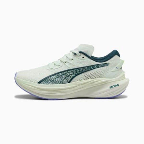 Deviate NITROâ„¢ 3 Running Shoes Women in Sage Frost/Green Terrain, Size 6, Synthetic by PUMA Shoes
