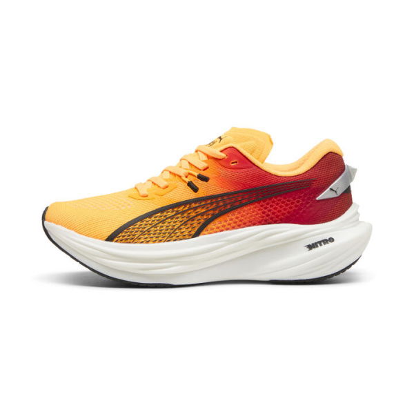 Deviate NITROâ„¢ 3 Running Shoes Women in Sun Stream/Sunset Glow/White, Size 6, Synthetic by PUMA Shoes