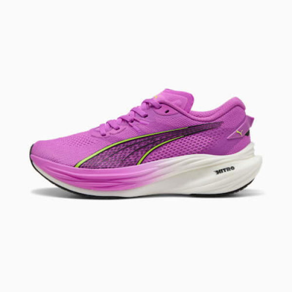 Deviate NITROâ„¢ 3 Women's Running Shoes in Pure Magenta/Yellow Alert/White, Size 6, Synthetic by PUMA Shoes