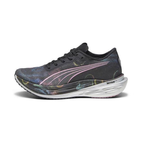 Deviate NITRO Elite 2 'Marathon Series' Women's Running Shoes in Black/Strawberry Burst/Yellow Blaze, Size 8.5, Synthetic by PUMA Shoes