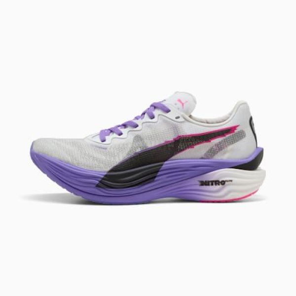 Deviate NITROâ„¢ Elite 3 DIGITOKYO Women's Running Shoes in White/Dark Amethyst, Size 7, Synthetic by PUMA Shoes