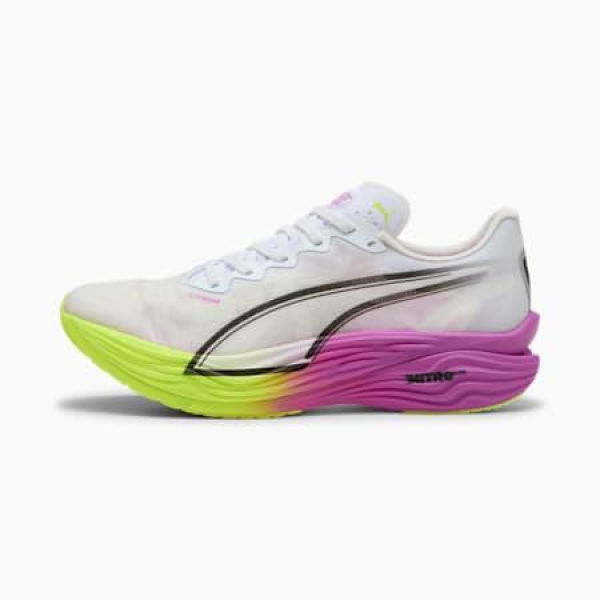 Deviate NITROâ„¢ Elite 3 Men's Running Shoes in White/Pure Magenta, Size 7, Synthetic by PUMA Shoes