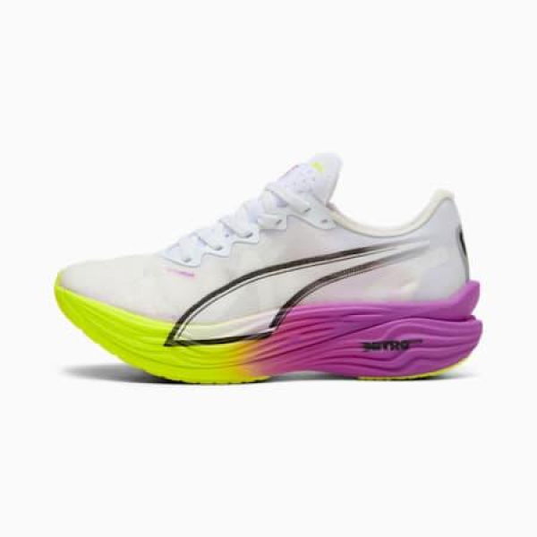 Deviate NITROâ„¢ Elite 3 Running Shoes Women in White/Pure Magenta, Size 5.5, Synthetic by PUMA Shoes