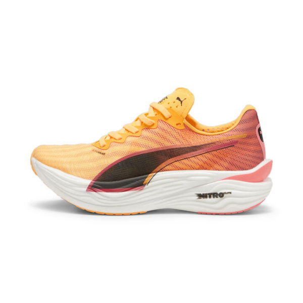 Deviate NITROâ„¢ Elite 3 Women's Running Shoes in Sun Stream/Sunset Glow, Size 5.5, Synthetic by PUMA Shoes