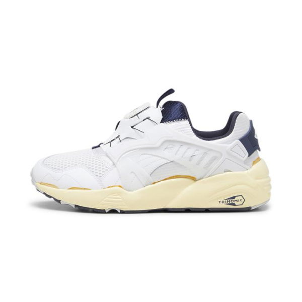 Disc Blaze The NeverWorn II Unisex Sneakers in White/New Navy, Size 4.5, Rubber by PUMA Shoes