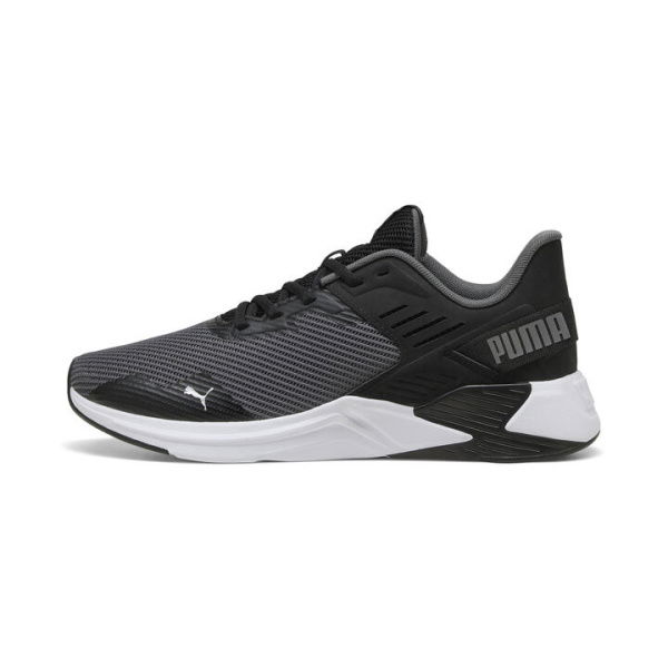 Disperse XT2 Unisex Training Shoes in Black/Cool Dark Gray/Silver, Size 7.5, Synthetic by PUMA Shoes