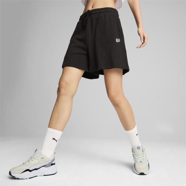 DOWNTOWN RE:COLLECTION Women's Shorts in Black, Size Large, Cotton by PUMA