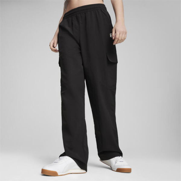 DOWNTOWN Women's Cargo Pants in Black, Size XS, Polyester by PUMA