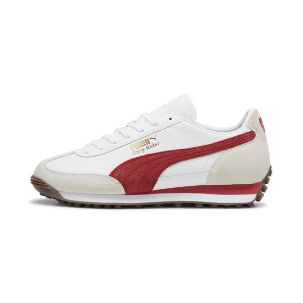 Easy Rider Mix Unisex Sneakers in White/Club Red, Size 10, Synthetic by PUMA