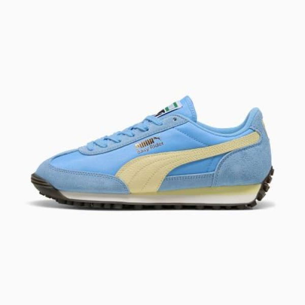 Easy Rider Vintage Sneakers Unisex in Team Light Blue/Gold Moon, Size 4 by PUMA