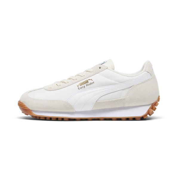 Easy Rider Vintage Unisex Sneakers in Alpine Snow/White/Gold, Size 11.5, Rubber by PUMA