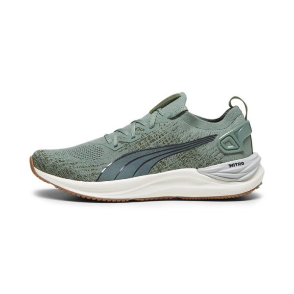 Electrify NITROâ„¢ 3 Knit Men's Running Shoes in Eucalyptus/Flat Dark Gray, Size 7, Synthetic by PUMA Shoes