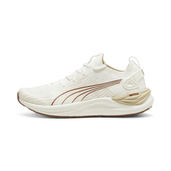 Electrify NITROâ„¢ 3 Knit Men's Running Shoes in Warm White/Putty/Teak, Size 9.5, Synthetic by PUMA Shoes