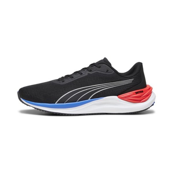 Electrify NITRO 3 Men's Running Shoes in Black/For All Time Red, Size 7.5, Synthetic by PUMA Shoes