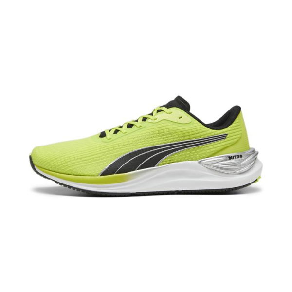 Electrify NITRO 3 Men's Running Shoes in Lime Pow/Black/Silver, Size 12, Synthetic by PUMA Shoes