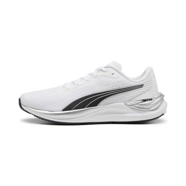 Electrify NITRO 3 Men's Running Shoes in White/Black/Silver, Size 11, Synthetic by PUMA Shoes