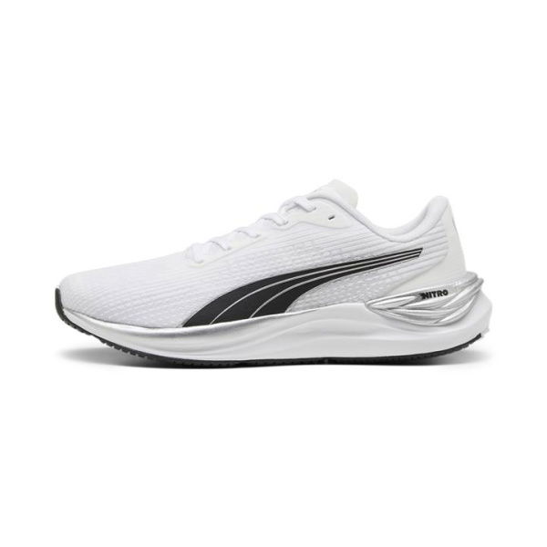 Electrify NITRO 3 Men's Running Shoes in White/Black/Silver, Size 12, Synthetic by PUMA Shoes