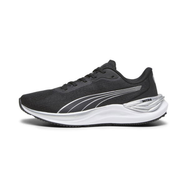 Electrify NITROâ„¢ 3 Women's Running Shoes in Black/Silver, Size 5.5, Synthetic by PUMA Shoes