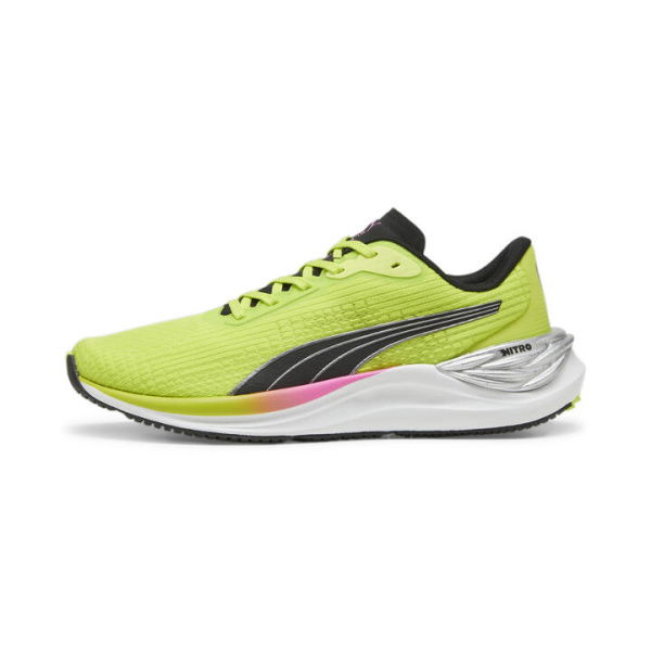 Electrify NITROâ„¢ 3 Women's Running Shoes in Lime Pow/Black/Poison Pink, Size 7, Synthetic by PUMA Shoes