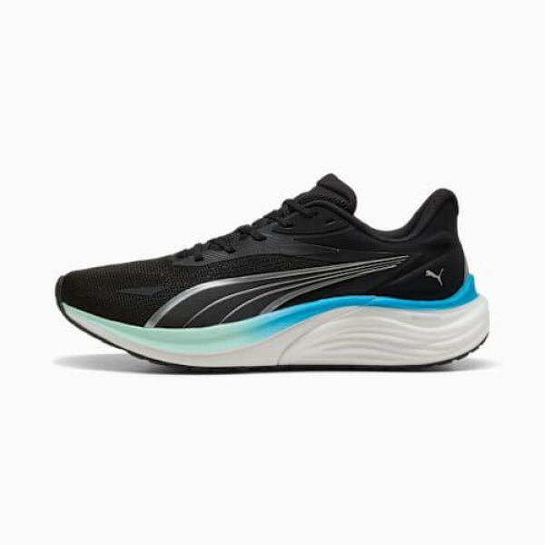 Electrify NITROâ„¢ 4 Men's Running Shoes in Black/Mint Melt/Speed Blue, Size 7 by PUMA Shoes