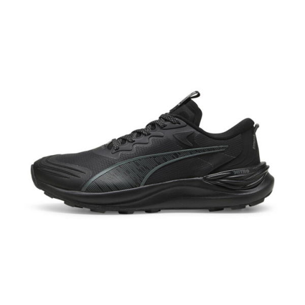 Electrify NITROâ„¢ Trail Running Shoes Men in Black/Mineral Gray, Size 7.5 by PUMA Shoes