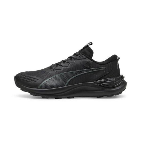 Electrify NITROâ„¢ Trail Running Shoes Men in Black/Mineral Gray, Size 8.5 by PUMA Shoes