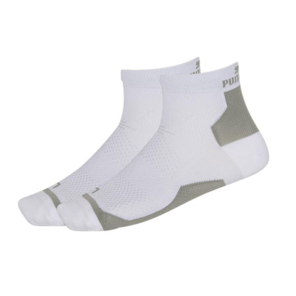 Elements Unisex Performance Socks - 2 Pack in White, Size 3.5