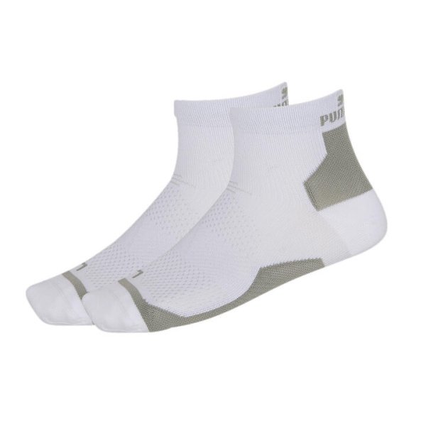 Elements Unisex Performance Socks - 2 Pack in White, Size 7